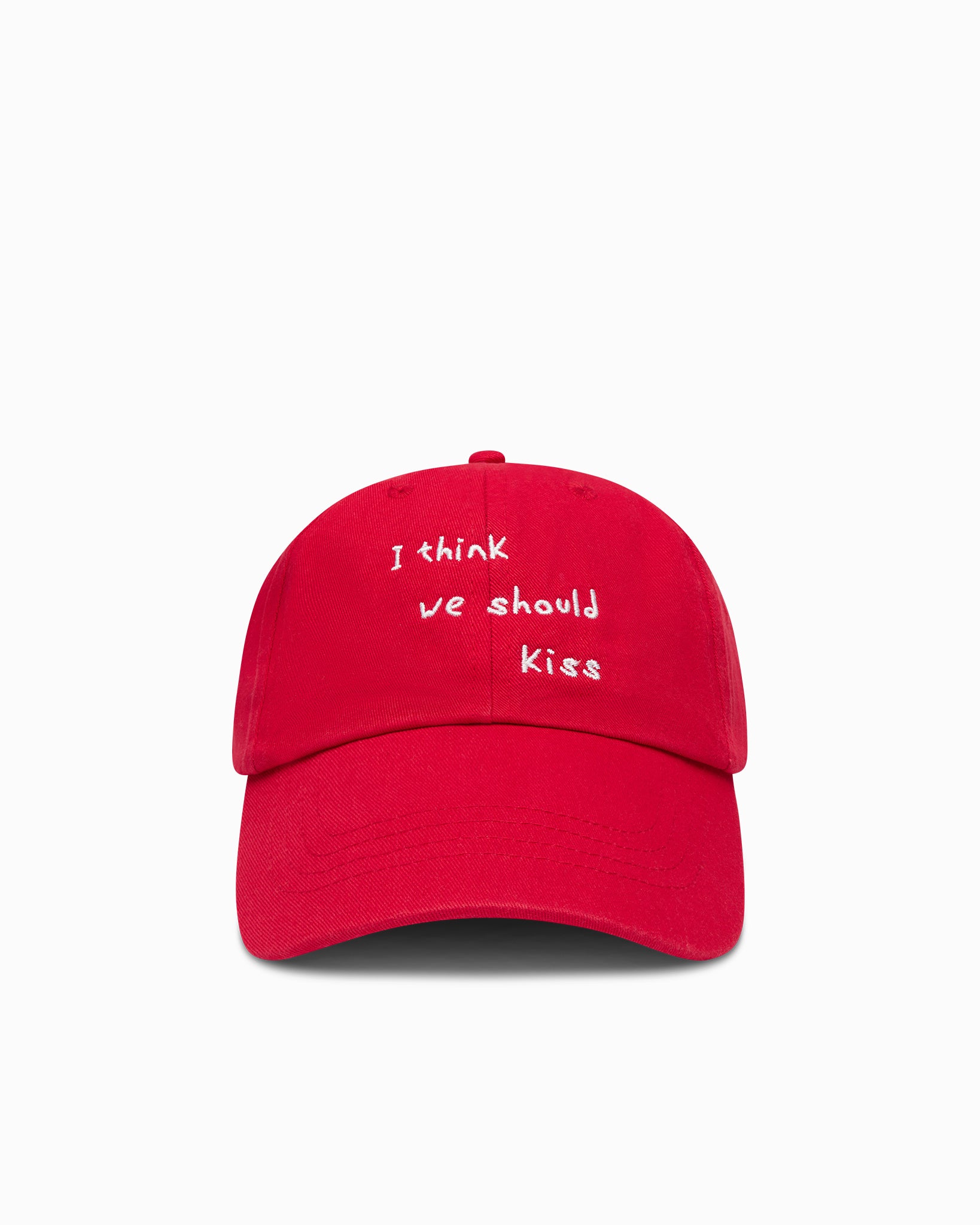 'We Should Kiss' Cap Red