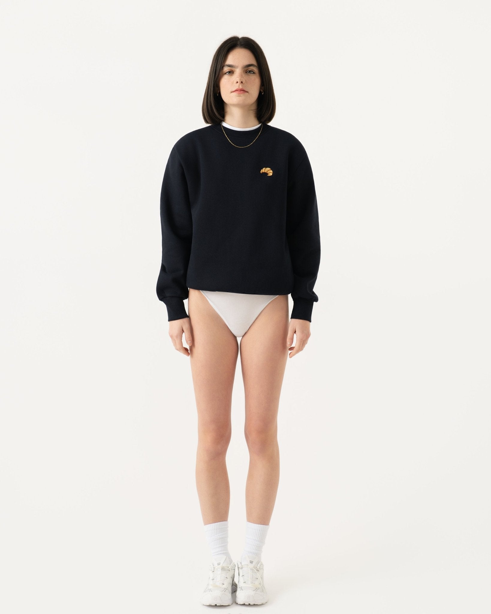 Croissant Soft Sweatshirt Navy