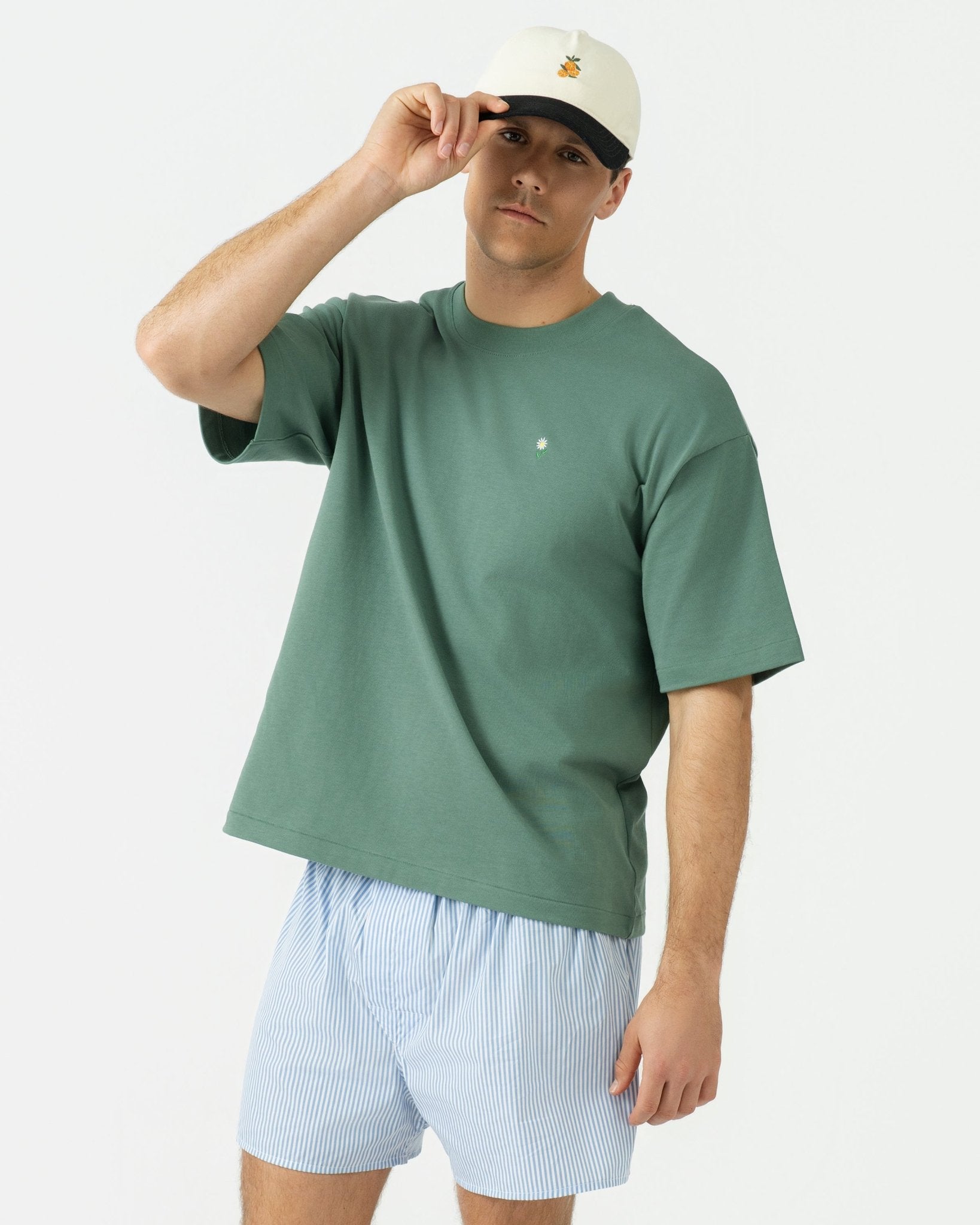 Daisy Cropped T-Shirt Green
