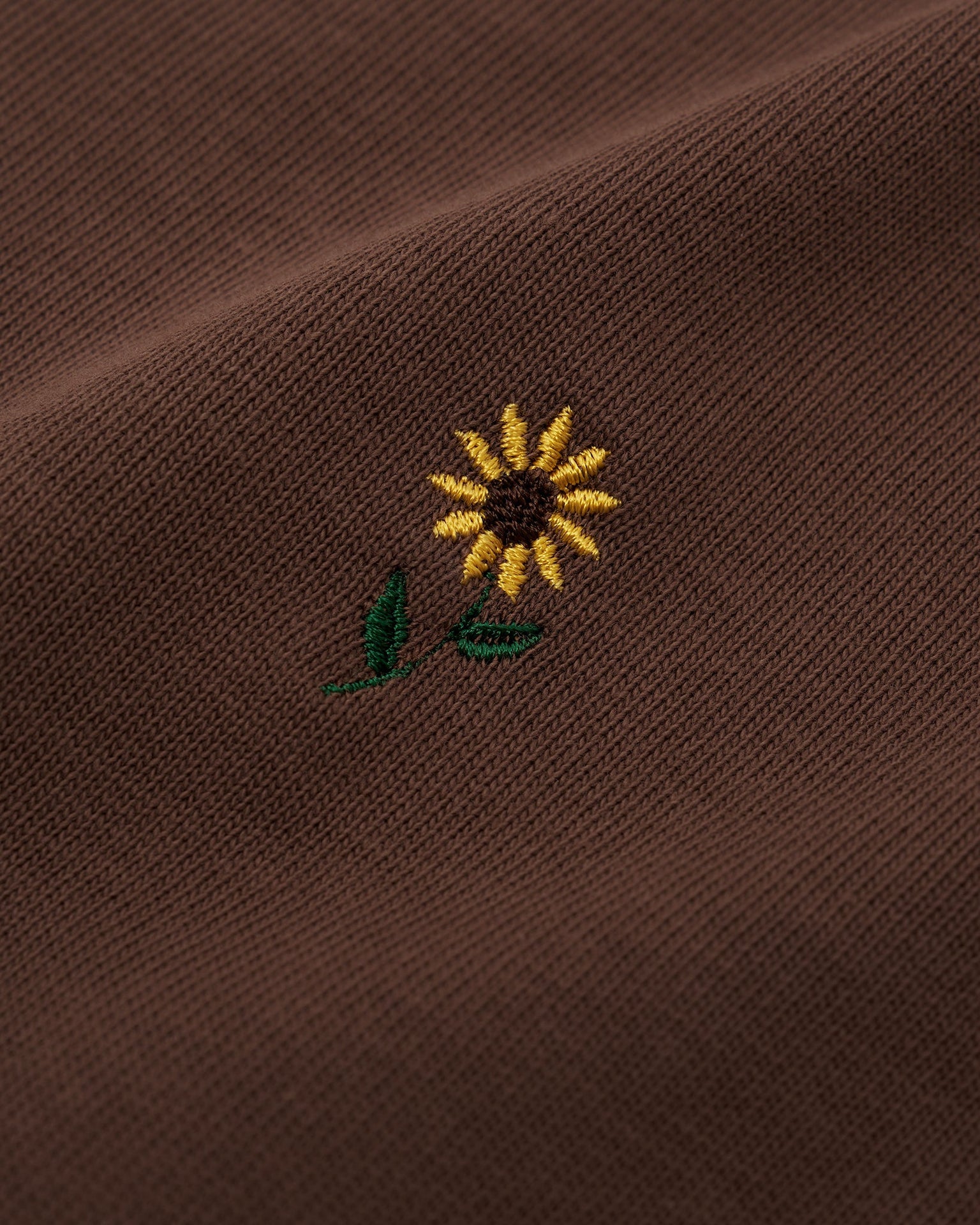 Sunflower Cropped T-Shirt Brown