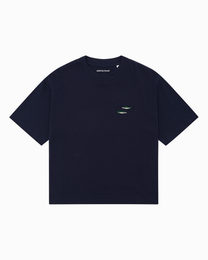 Trout Cropped T-Shirt Navy
