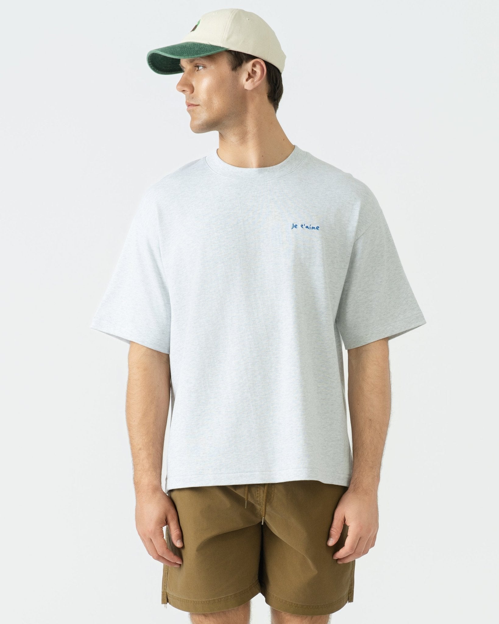 Je t'aime Cropped T-Shirt Heather