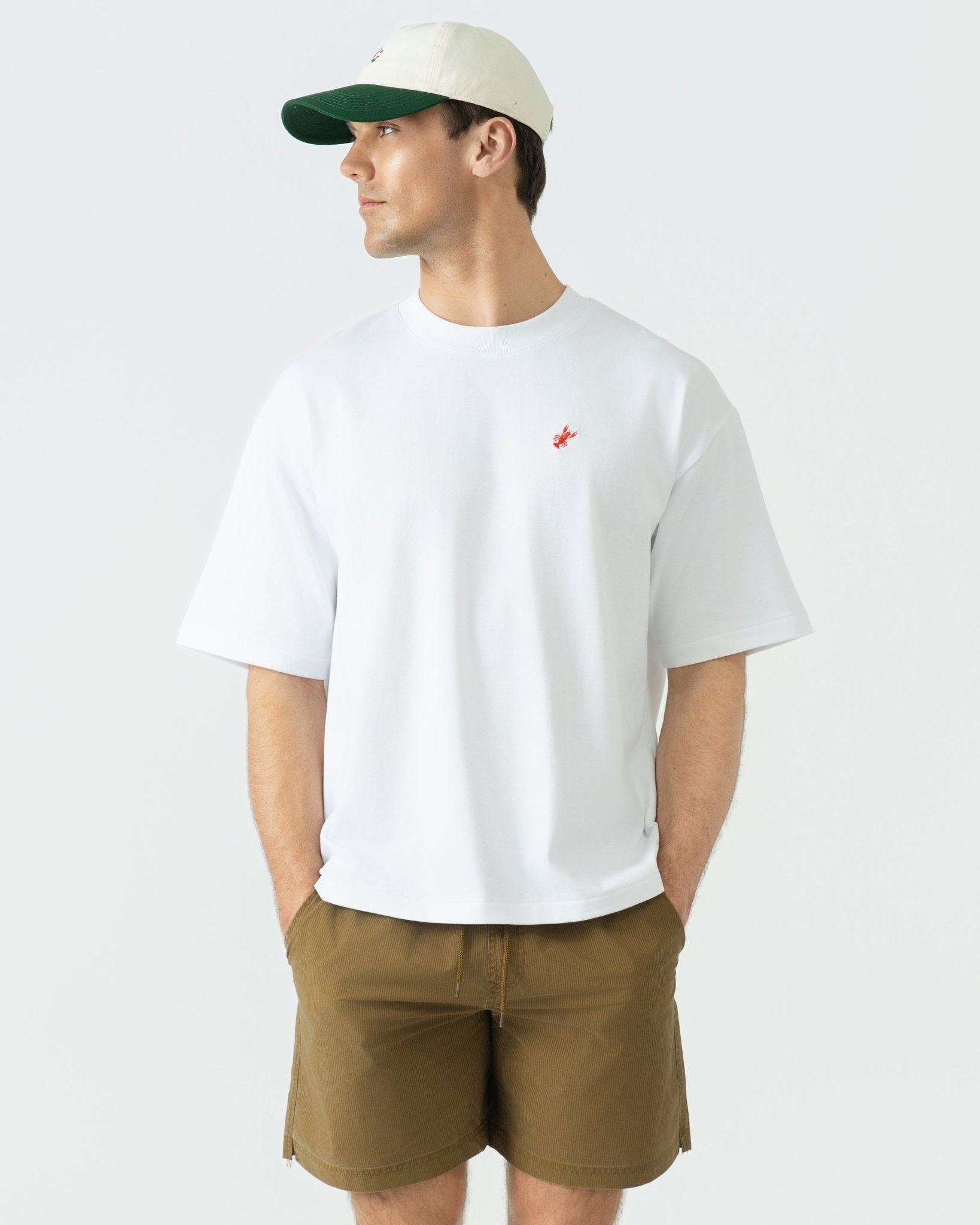 Lobster Cropped T-Shirt White