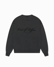 Out of Office Athleisure Crewneck Black