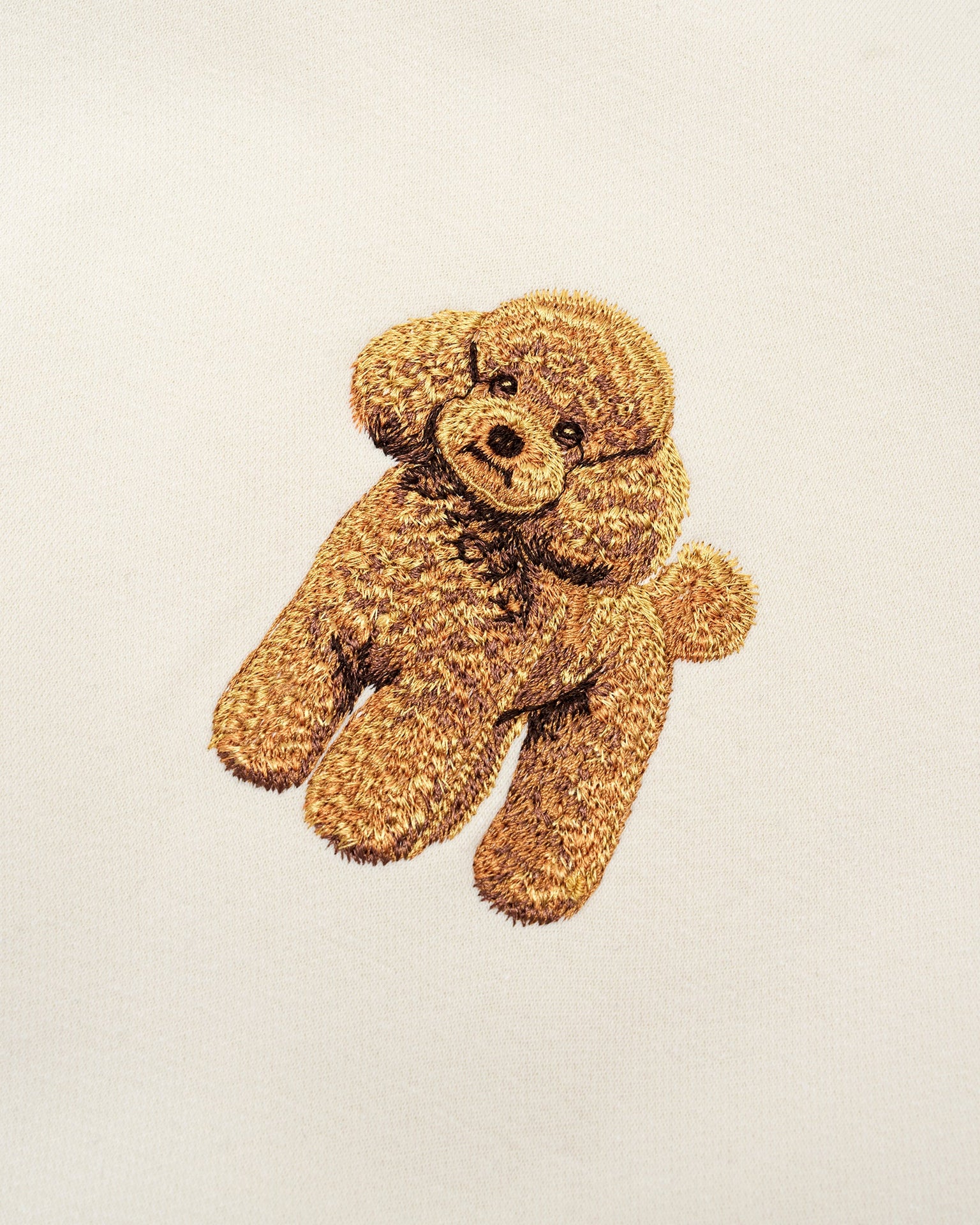 Poodle Hoodie Cream