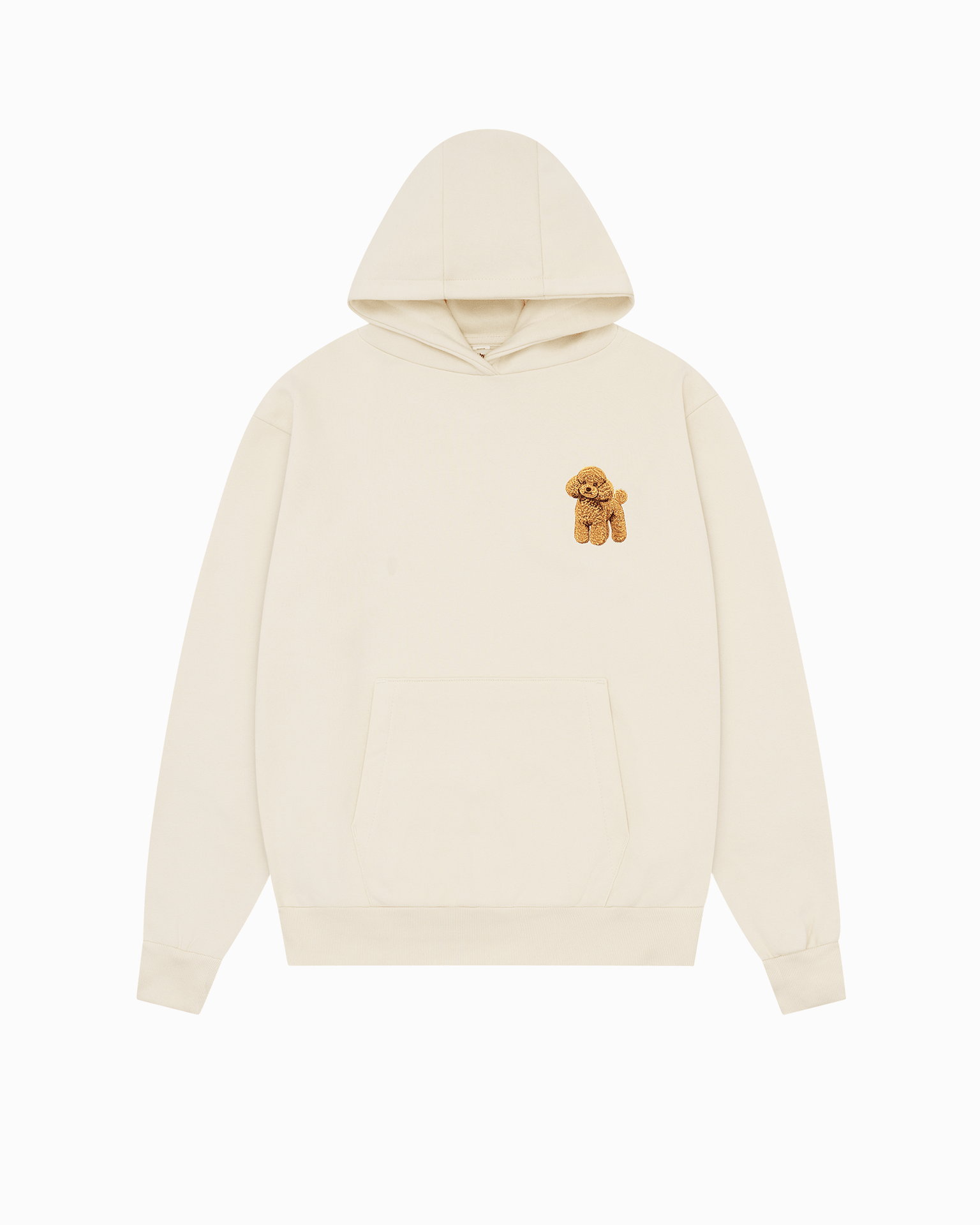 Poodle Hoodie Cream
