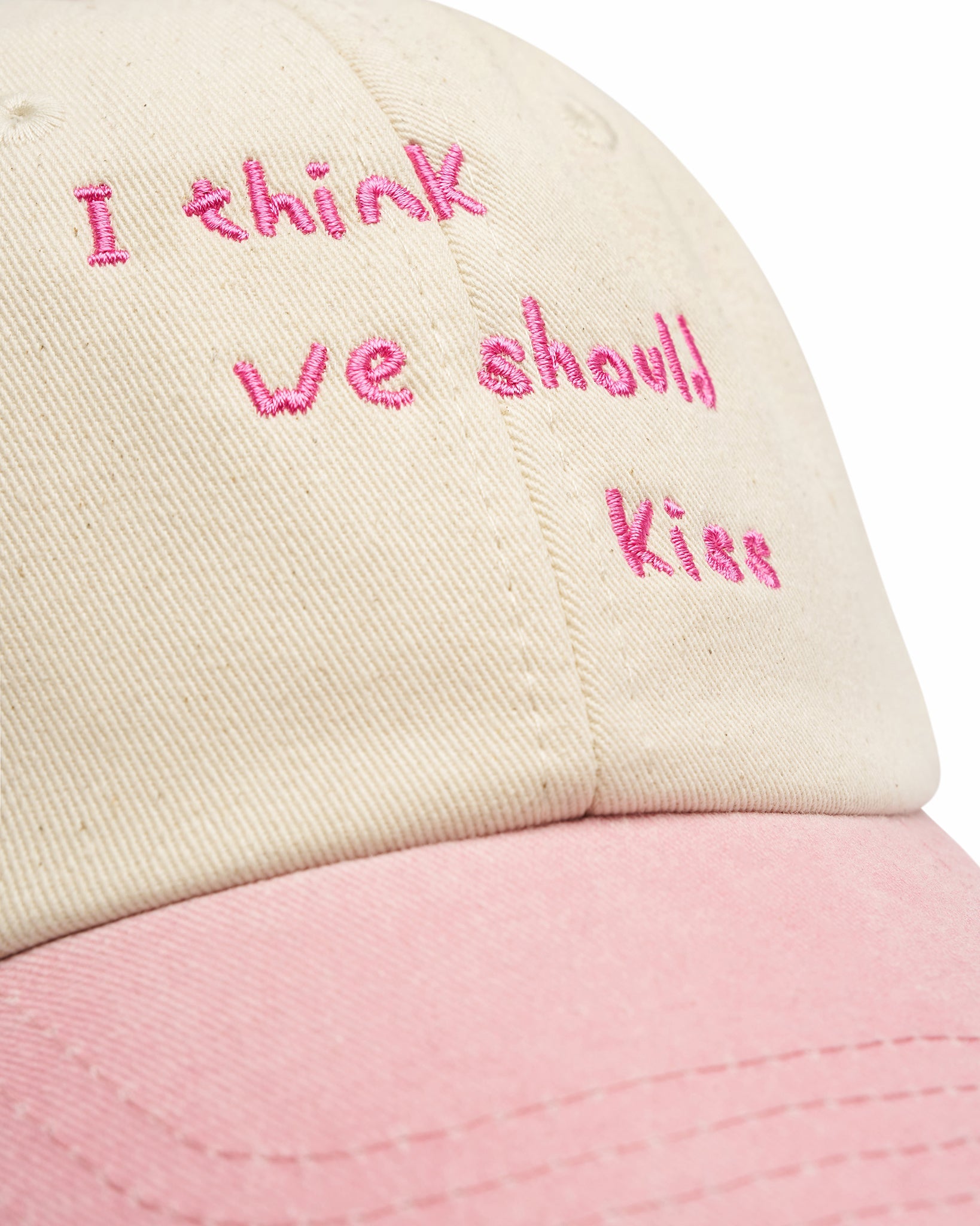 'We Should Kiss' Cap Pink