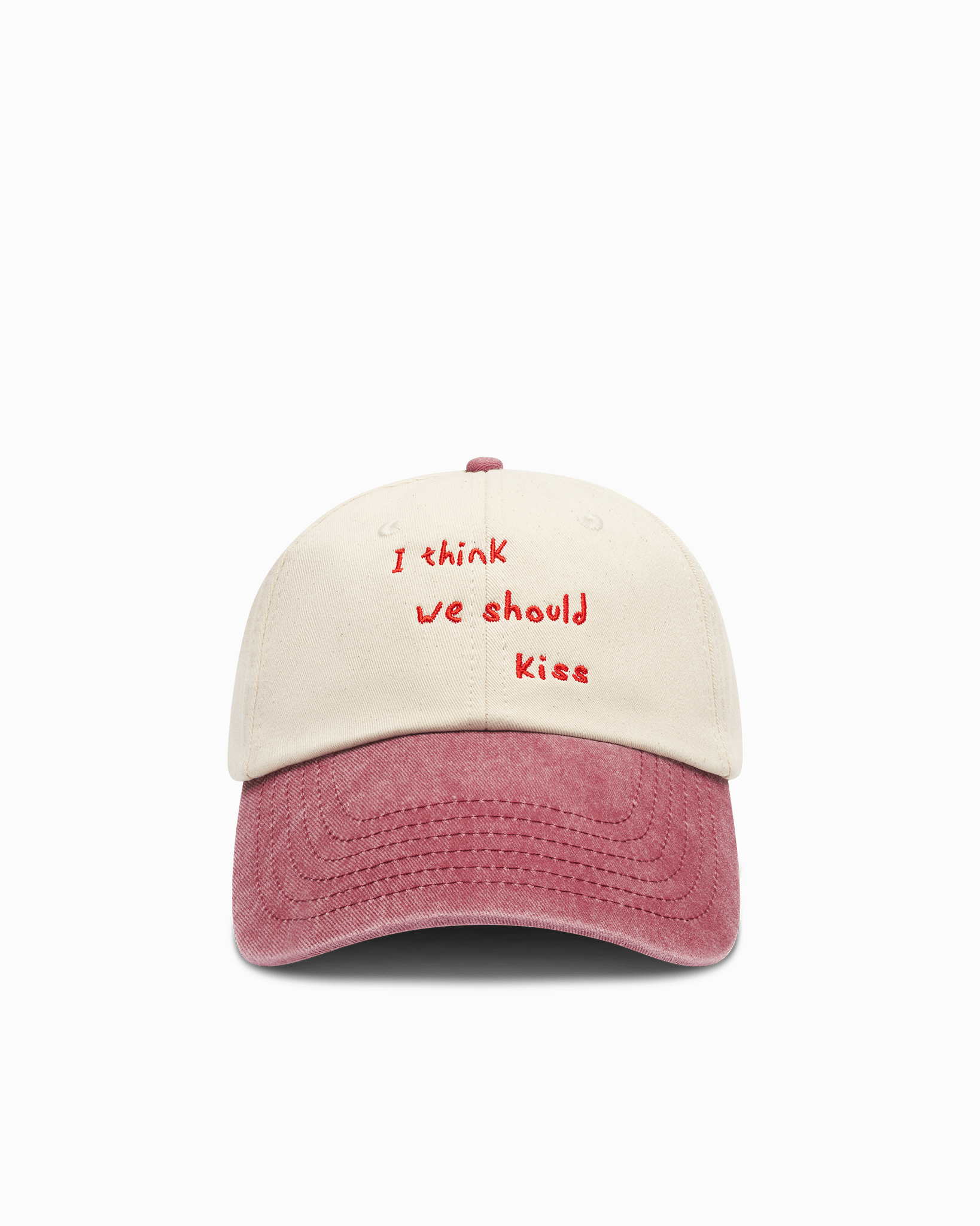 'We Should Kiss' Cap Red